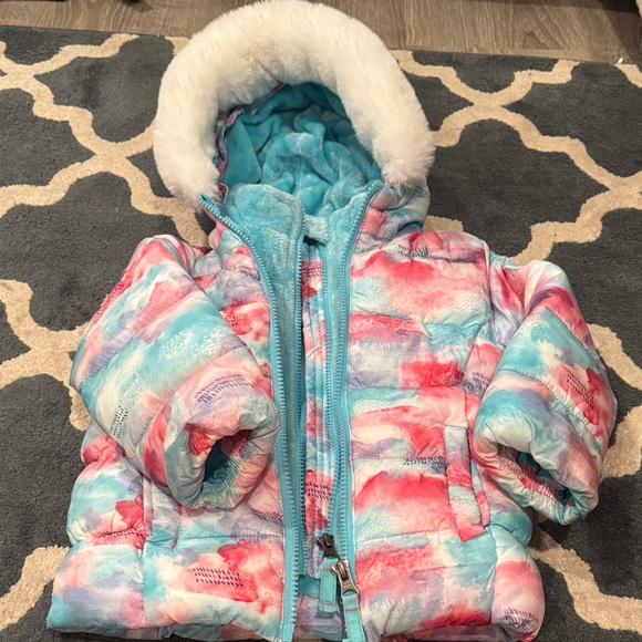 Snozu Other - Aqua and pink Faux Fur Jacket